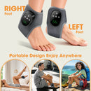 Electric Foot Massager Heated Vibration Cordless Ankle Wrap Portable Leg Care Relaxation Pad For Home Office Women Seniors